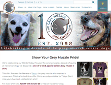 Tablet Screenshot of greymuzzle.org